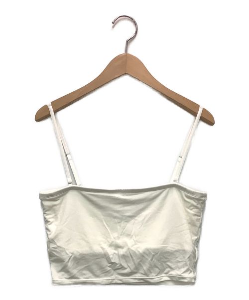 determ（データム）determ (データム) Collagen Cami with cups ホワイト サイズ:36の古着・服飾アイテム