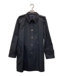 Aquascutum（アクアスキュータム）の古着「ステンカラーコート」｜ネイビー