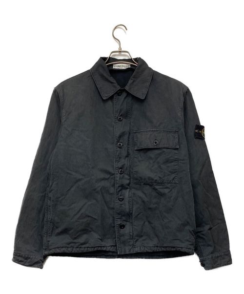 STONE ISLAND（ストーンアイランド）STONE ISLAND (ストーンアイランド) シャツジャケット ブラック サイズ:Ｓの古着・服飾アイテム