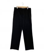 AURALEEオーラリー）の古着「WOOL LING YARN MILLED JERSEY PANTS」｜ブラック