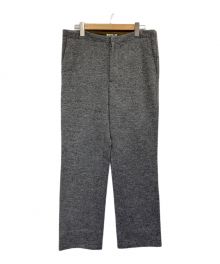 AURALEE（オーラリー）の古着「WOOL LING YARN MILLED JERSEY PANTS」｜グレー