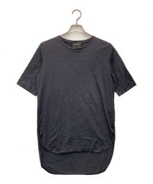 ATON（エイトン）の古着「SUVIN ROUND HEM Tシャツ」｜ネイビー