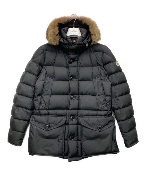 MONCLER（モンクレール）MONCLER (モンクレール) ファーフードダウンジャケット ブラック サイズ:4の古着・服飾アイテム