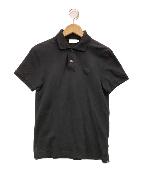 MONCLER（モンクレール）MONCLER (モンクレール) ポロシャツ ブラック サイズ:Ｓの古着・服飾アイテム