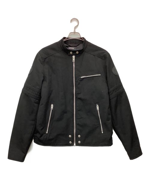 DIESEL（ディーゼル）DIESEL (ディーゼル) ノーカラージャケット ブラック サイズ:XLの古着・服飾アイテム