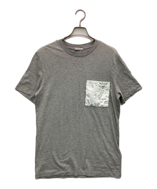 MONCLER（モンクレール）MONCLER (モンクレール) ポケットTシャツ グレー サイズ:Ｍの古着・服飾アイテム
