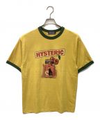 Hysteric Glamourヒステリックグラマー）の古着「リンガーTシャツ」｜イエロー×グリーン