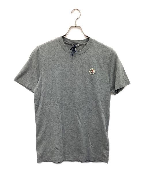 MONCLER（モンクレール）MONCLER (モンクレール) ロゴワッペンTシャツ グレー サイズ:Ｍの古着・服飾アイテム