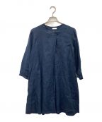 fog linen workフォグリネンワーク）の古着「リネンワンピース」｜ネイビー