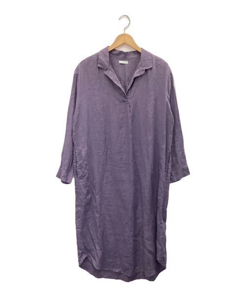 fog linen work（フォグリネンワーク）fog linen work (フォグリネンワーク) リネンワンピース パープル サイズ:FREEの古着・服飾アイテム