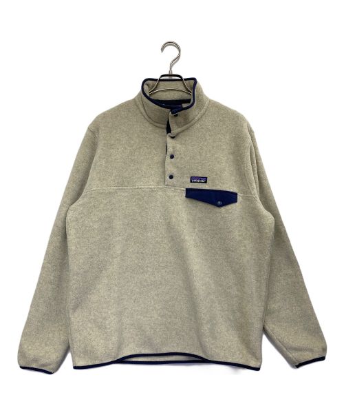 Patagonia（パタゴニア）Patagonia (パタゴニア) ライトウェイト シンチラ スナップT プルオーバー メンズ ベージュ サイズ:Lの古着・服飾アイテム