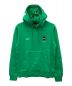 F.C.R.B.（エフシーアールビー）の古着「LOGO APPLIQUE PULLOVER SWEAT HOODIE」｜グリーン×ホワイト