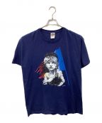 FRUIT OF THE LOOMフルーツオブザルーム）の古着「HEAVY cotton（ヘビーコットン）Les Miserables（レ ミゼラブル）プリントTシャツ」｜ネイビー