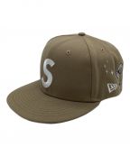 New Era×SUPREMEニューエラ×シュプリーム）の古着「キャップ　59FIFTY（59フィフティー）」｜ベージュ