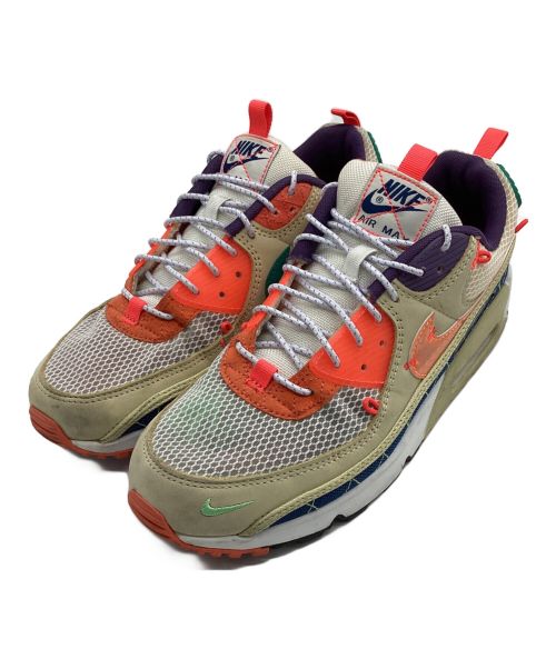 NIKE（ナイキ）NIKE (ナイキ) AIR MAX 90 MOUNTAINEERING（エア マックス 90 マウンテニアリング） ベージュ×レッド×パープル サイズ:US9の古着・服飾アイテム