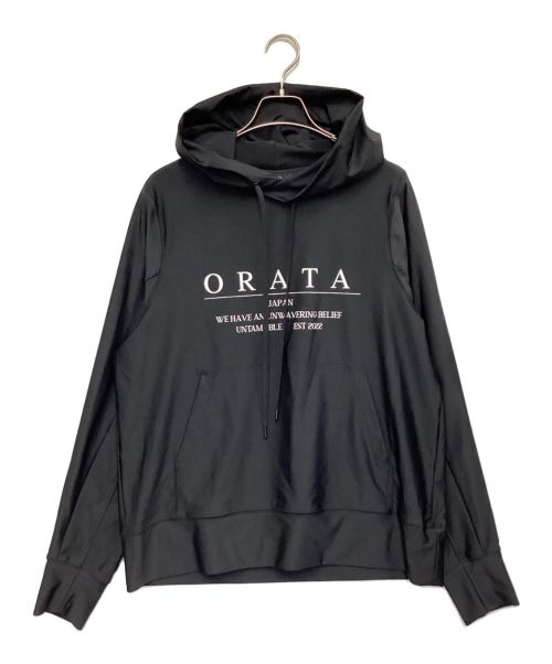 orata（オラータ）orata (オラータ) RUSH PULLOVER HOODIE（ラッシュ プルオーバー フーディー） ブラック サイズ:2の古着・服飾アイテム