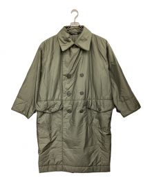 ISSEY MIYAKE WIND COAT（イッセイミヤケ）の古着「WIND COAT（ウィンドコート）ハイネックミリタリーコート」｜グリーン