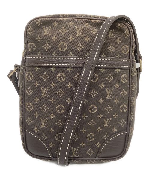 LOUIS VUITTON（ルイ ヴィトン）LOUIS VUITTON (ルイ ヴィトン) モノグラム・ミニ・ラン　	エベヌ　	ショルダーポーチ ブラウンの古着・服飾アイテム