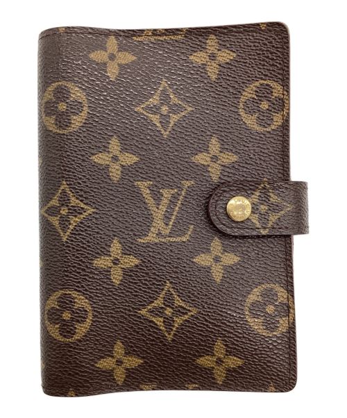 LOUIS VUITTON（ルイ ヴィトン）LOUIS VUITTON (ルイ ヴィトン) アジェンダPM　手帳カバー ブラウンの古着・服飾アイテム