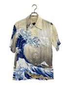 Sun Surf×葛飾北斎サンサーフ×カツシカホクサイ）の古着「レーヨンシャツ」｜ホワイト