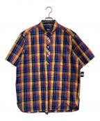 stussyステューシー）の古着「Chucky Plaid Pullover Shirt（チャッキー プラッド プルオーバー シャツ）」｜マルチカラー