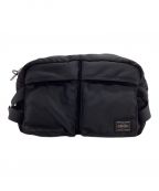 PORTERポーター）の古着「TANKER WAIST BAG(タンカー ウエストバッグ）」｜ブラック