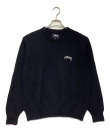 stussy（ステューシー）の古着「CARE LABEL SWEATER（ケア レーベル セーター）」｜ブラック