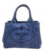 PRADAプラダ）の古着「CANAPA DENIM BLEU（カナパ デニム ブルー）」｜ブルー