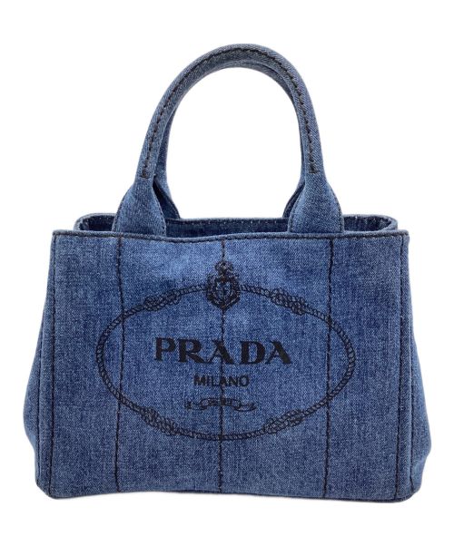 PRADA（プラダ）PRADA (プラダ) CANAPA DENIM BLEU（カナパ デニム ブルー） ブルーの古着・服飾アイテム