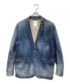 THE CRIMIEザ クライミー）の古着「BORN RUDE STRETCH SELVEDGE DENIM JACKET（ボーン ルード ストレッチ セルビッチ デニムジャケット）」｜ブルー