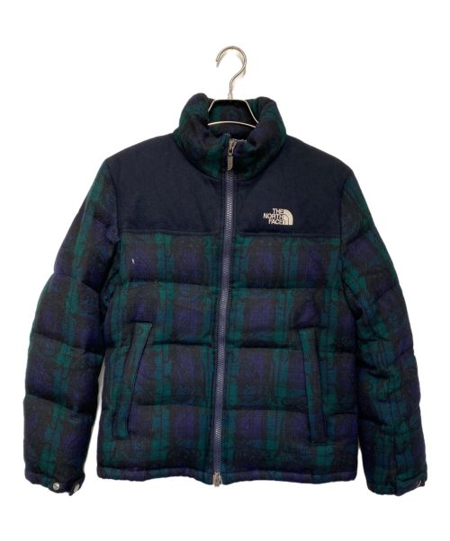 THE NORTHFACE PURPLELABEL（ザ・ノースフェイス パープルレーベル）THE NORTHFACE PURPLELABEL (ザ・ノースフェイス パープルレーベル) ウールチェックダウンジャケット グリーン サイズ:Mの古着・服飾アイテム