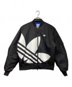 adidasアディダス）の古着「CHILLAX PAD JKT（チラックス パッド ジャケット）」｜ブラック×ホワイト