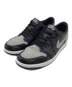 NIKEナイキ）の古着「AIR JORDAN 1 RETRO LOW OG（エア ジョーダン 1 レトロ ロー オージー）」｜ブラック×グレー