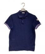 MONCLERモンクレール）の古着「MAGLIA POLO MANICA CORTA（マリア ポロ マニカ クルト）ポロシャツ」｜ブルー