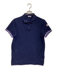 MONCLER（モンクレール）の古着「MAGLIA POLO MANICA CORTA（マリア ポロ マニカ クルト）ポロシャツ」｜ブルー