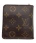 LOUIS VUITTON (ルイ ヴィトン) モノグラム　コンパクトジップ ブラウン：10000円