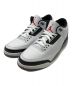 NIKE（ナイキ）の古着「JORDAN BRAND AIR JORDAN 3 RETRO CEMENT GREY（ジョーダン ブランド エア ジョーダン 3 レトロ セメント グレー）」｜ホワイト×ブラック×パープル