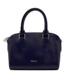 FURLA（フルラ）の古着「NEXT S SATCHEL（ネクスト エス サッチェル）２WAYバッグ」｜ネイビー