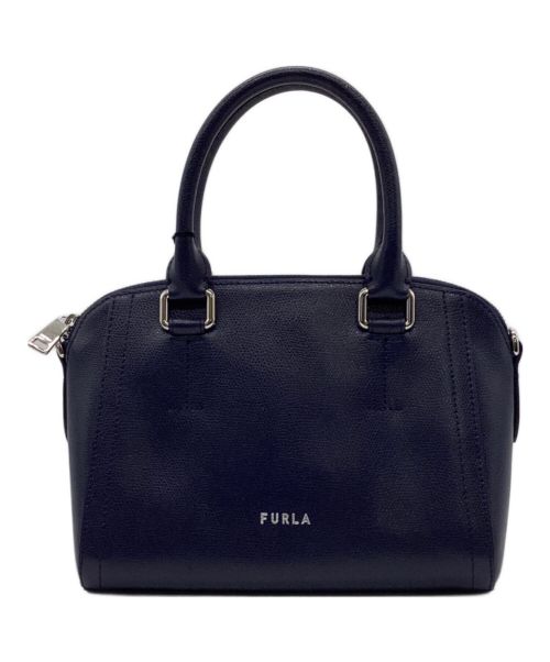 FURLA（フルラ）FURLA (フルラ) NEXT S SATCHEL（ネクスト エス サッチェル）２WAYバッグ ネイビーの古着・服飾アイテム