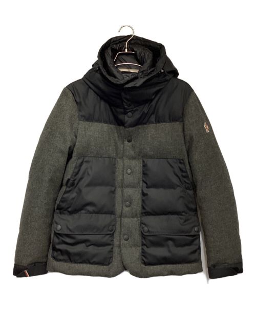 MONCLER GRENOBLE（モンクレール グルノーブル）MONCLER GRENOBLE (モンクレール グルノーブル) ダウンジャケット グレー×ブラック サイズ:1の古着・服飾アイテム