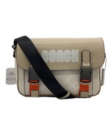 COACH（コーチ）の古着「TRCK XBD SIG COACH（トラック クロスボディ イン カラーブロック ウィズ シグネチャー コーチ）」｜ベージュ