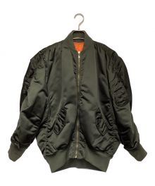 BALENCIAGA（バレンシアガ）の古着「MA-1 Reversible Bomber Jacke（リバーシブル ボンバー ジャケット）」｜グリーン