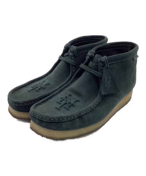 CLARKS（クラークス）CLARKS (クラークス) KITH (キス) キス × ニューヨークヤンキース × クラークス ワラビー グリーン サイズ:US9Mの古着・服飾アイテム