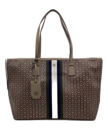 TORY BURCH（トリーバーチ）の古着「GEMINI LINK CANVAS TOP-ZIP TOTE BAG（ジェミニ リンク キャンバス トップ－ジップ トート バッグ）」