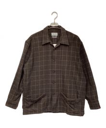 Marvine Pontiak Shirt Makers（マーヴィンポンティアックシャツメイカーズ）の古着「Drizzler SH（ドリズラーシャツ）ジャケット」｜ブラウン