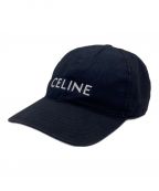 CELINEセリーヌ）の古着「ベースボールキャップ／コットン」｜ネイビー