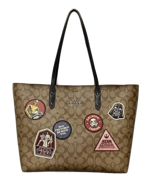 COACH（コーチ）COACH (コーチ) STAR WARS (スターウォーズ) トートバッグ ブラウンの古着・服飾アイテム