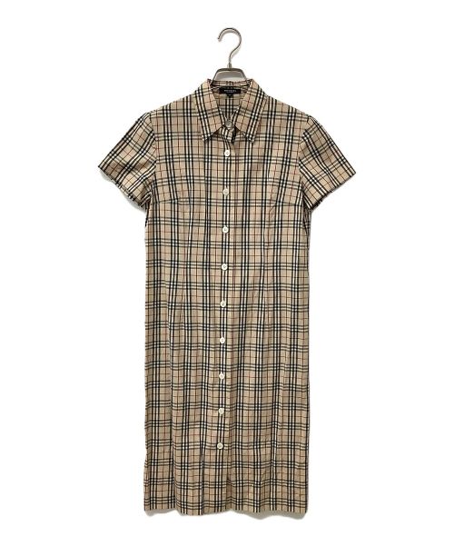 BURBERRY LONDON（バーバリーロンドン）BURBERRY LONDON (バーバリーロンドン) シャツワンピース ベージュ サイズ:40の古着・服飾アイテム