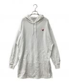 New Era×eimy istoireニューエラ×エイミーイストワール）の古着「Sweat Pullover Hoodie one-piece」｜ホワイト