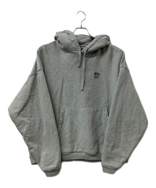 stussy（ステューシー）stussy (ステューシー) スウェットパーカー グレー サイズ:Mの古着・服飾アイテム